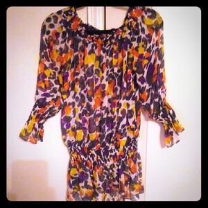 100% silk DUO woman’s size large shirt​